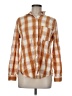 Universal Thread Plaid Orange Long Sleeve Button-Down Shirt Size M - photo 1