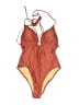 J.Crew Solid Orange One Piece Swimsuit Size 14 - photo 1