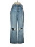Denim Forum 100% Cotton Hearts Blue Jeans Size 24 waist - photo 1