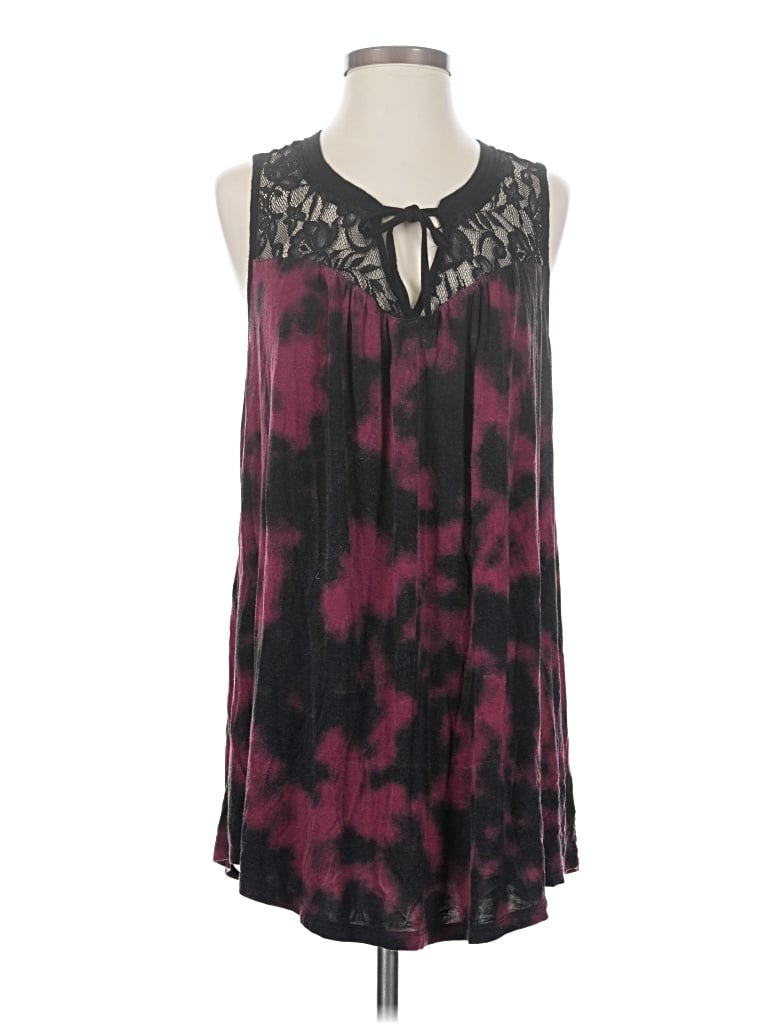 Pre-owned Torrid Sleeveless Blouse In Burgundy