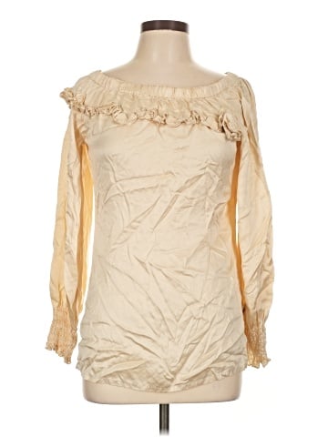 Newport News Long Sleeve Silk Top (view 1)