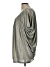 Kenar Metallic Silver Short Sleeve Blouse Size L - photo 5