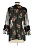 CAbi 100% Polyester Black 3/4 Sleeve Blouse Size S - photo 2