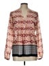 HD in Paris 100% Polyester Pink Long Sleeve Blouse Size 10 - photo 1