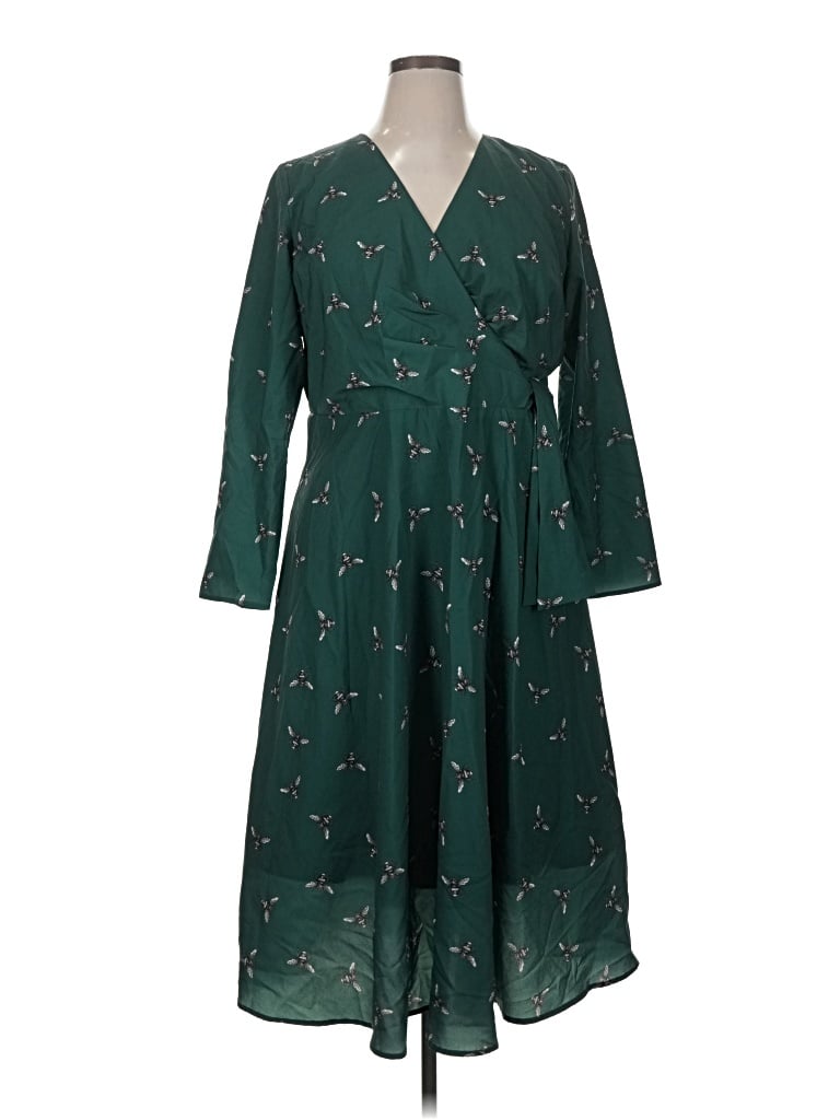 Pre-owned Hutch Casual Dress In Green