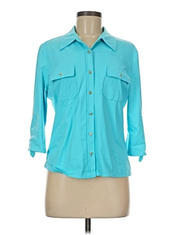 J. McLaughlin 3/4 Sleeve Button-Down Shirt (view 1)