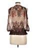 Desigual Brown Black 3/4 Sleeve Blouse Size L (estimated) - photo 2
