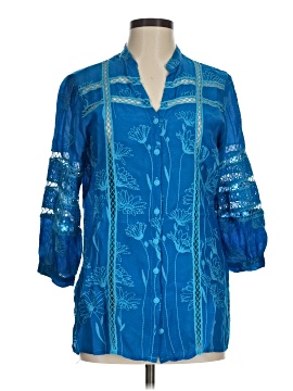 Johnny Was 3/4 Sleeve Blouse