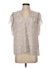 Anna Cate 100% Polyester Gray Short Sleeve Blouse Size S - photo 1