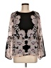 Calvin Klein 100% Polyester Black Long Sleeve Blouse Size M - photo 1