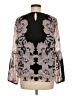 Calvin Klein 100% Polyester Black Long Sleeve Blouse Size M - photo 2