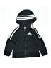 Adidas 100% Polyester Black Zip Up Hoodie Size 2T - photo 1