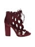 Qupid Burgundy Sandals Size 9 - photo 1