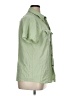Unbranded Solid Green Short Sleeve Button-Down Shirt Size XL (estimated) - photo 4