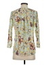 Milano 100% Polyester Yellow 3/4 Sleeve Blouse Size S - photo 2