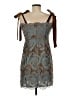 Adelyn Rae 100% Polyester Paisley Brown Cocktail Dress Size M - photo 2