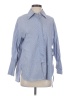 MEILLEUR MOMENT Blue 3/4 Sleeve Button-Down Shirt Size S - photo 1
