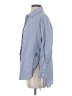 MEILLEUR MOMENT Blue 3/4 Sleeve Button-Down Shirt Size S - photo 5