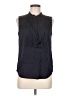 Tommy Hilfiger 100% Polyester Black Sleeveless Blouse Size M - photo 1