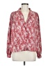 Topshop 100% Polyester Red Long Sleeve Blouse Size 8 - photo 1