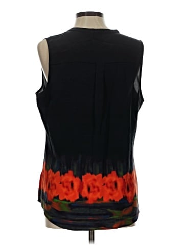 Ecru Sleeveless Silk Top (view 2)