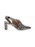 Cole Haan Animal Print Gray Ivory Heels Size 9 1/2 - photo 1