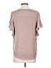 Naked Zebra 100% Polyester Solid Tan Short Sleeve Blouse Size S - photo 2