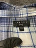 Tinsel Plaid Blue Long Sleeve Button-Down Shirt Size M - photo 7