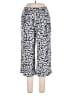Woman Within 100% Rayon Animal Print Silver Black Casual Pants Size 16w - photo 1