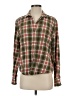 Pact 100% Cotton Plaid Green Long Sleeve Button-Down Shirt Size S - photo 1