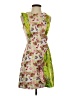 ASOS 100% Polyester Print Green Cocktail Dress Size 0 - photo 1