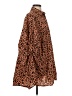 Boohoo 100% Cotton Animal Print Brown Kimono Size 4 - photo 4
