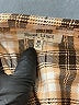 Speed Limit MPH 100% Polyester Plaid Tan 3/4 Sleeve Blouse Size M - photo 7