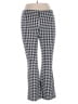 Shein Checkered-gingham Black Casual Pants Size S - photo 2
