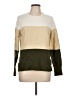 J.Crew Factory Store Color Block Green Pullover Sweater Size L - photo 1