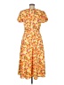 Alexia Admor 100% Polyester Tropical Orange Casual Dress Size 8 - photo 2