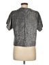 Assorted Brands 100% Polyester Metallic Silver Short Sleeve Top Size M - photo 2