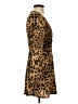 Missguided 100% Polyester Animal Print Brown Casual Dress Size 4 - photo 4