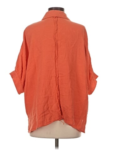 Mittoshop 3/4 Sleeve Button-Down Shirt (view 2)