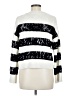 Evereve Stripes White Pullover Sweater Size M - photo 2
