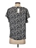 Banana Republic 100% Polyester Black Short Sleeve Top Size S - photo 2