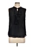 Tommy Hilfiger 100% Recycled Polyester Black Sleeveless Blouse Size L - photo 1