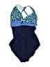 Merona Stars Blue One Piece Swimsuit Size S - photo 1
