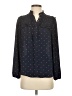 J.Crew 100% Polyester Polka Dots Blue Long Sleeve Blouse Size XS - photo 1