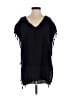 Assorted Brands 100% Cotton Black Short Sleeve Blouse Size XS - photo 1
