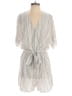 Cupshe 100% Rayon Chevron-herringbone Gray Ivory Romper Size S - photo 1