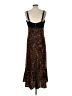 DKNY 100% Polyester Animal Print Brown Cocktail Dress Size 12 - photo 2