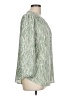 Monday Fun 100% Polyester Print Green 3/4 Sleeve Blouse Size L - photo 4