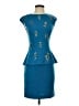 St. John Blue Cocktail Dress Size 0 - photo 1