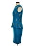 St. John Blue Cocktail Dress Size 0 - photo 5